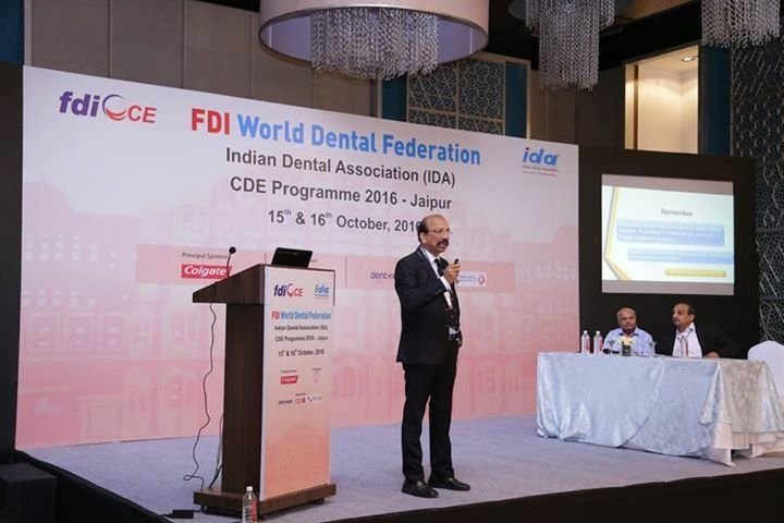 Speaking at the FDI-IDA CDE programme, Jaipur, 2016