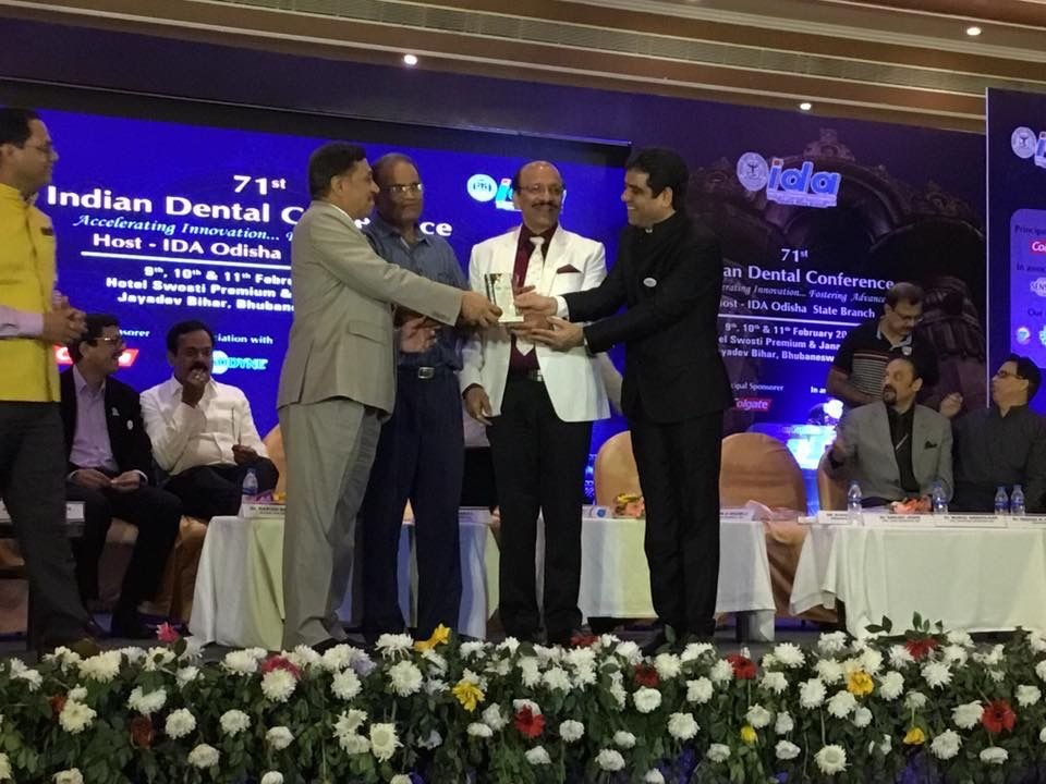 On stage at the 71st Indian Dental Conference