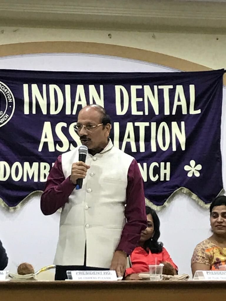 Dr. Vishwas Puranik addressing the IDA Dombivli Branch